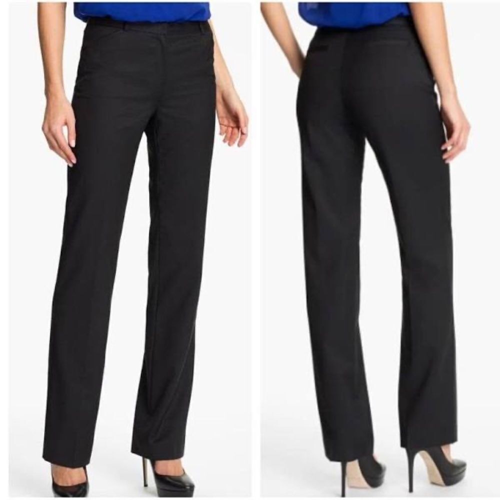 Ted Baker London Black Wool Blend Dress Pants Sz 1/US 4